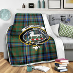 Scotstee Shop Tartan Plaid Blanket Cochrane Ancient Clan Crest Badge Scottish Tartan Plaid Sherpa Blanket