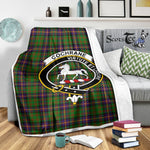 Scotstee Shop Tartan Plaid Blanket Cochrane Clan Crest Badge Scottish Tartan Plaid Sherpa Blanket