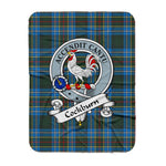 Scotstee Shop Tartan Plaid Blanket Cockburn Modern Clan Badge Scottish Tartan Plaid Sherpa Blanket, Tartan Blanket, Plaid Blanket, Scottish Blanket, Gift Christmas Blanket, Christmas Blanket, Mother Day Gift, Father Day Gift