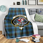 Scotstee Shop Tartan Plaid Blanket Cockburn Modern Clan Crest Badge Scottish Tartan Plaid Sherpa Blanket