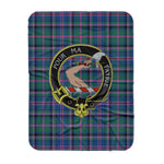 Scotstee Shop Tartan Plaid Blanket Cooper Clan Crest Badge Scottish Tartan Plaid Sherpa Blanket