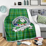 Scotstee Shop Tartan Plaid Blanket Cranstoun Ancient Clan Badge Scottish Tartan Plaid Sherpa Blanket, Tartan Blanket, Plaid Blanket, Scottish Blanket, Gift Christmas Blanket, Christmas Blanket, Mother Day Gift, Father Day Gift