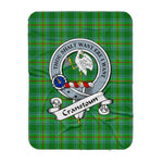 Scotstee Shop Tartan Plaid Blanket Cranstoun Ancient Clan Badge Scottish Tartan Plaid Sherpa Blanket, Tartan Blanket, Plaid Blanket, Scottish Blanket, Gift Christmas Blanket, Christmas Blanket, Mother Day Gift, Father Day Gift