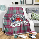 Scotstee Shop Tartan Plaid Blanket Crawford Ancient Clan Badge Scottish Tartan Plaid Sherpa Blanket, Tartan Blanket, Plaid Blanket, Scottish Blanket, Gift Christmas Blanket, Christmas Blanket, Mother Day Gift, Father Day Gift