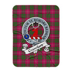 Scotstee Shop Tartan Plaid Blanket Crawford Clan Badge Scottish Tartan Plaid Sherpa Blanket, Tartan Blanket, Plaid Blanket, Scottish Blanket, Gift Christmas Blanket, Christmas Blanket, Mother Day Gift, Father Day Gift