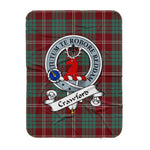 Scotstee Shop Tartan Plaid Blanket Crawford Modern Clan Badge Scottish Tartan Plaid Sherpa Blanket, Tartan Blanket, Plaid Blanket, Scottish Blanket, Gift Christmas Blanket, Christmas Blanket, Mother Day Gift, Father Day Gift