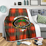 Scotstee Shop Tartan Plaid Blanket Crosby Clan Crest Badge Scottish Tartan Plaid Sherpa Blanket