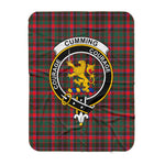 Scotstee Shop Tartan Plaid Blanket Cumming Hunting Modern Clan Crest Badge Scottish Tartan Plaid Sherpa Blanket