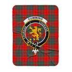 Scotstee Shop Tartan Plaid Blanket Cumming Modern Clan Crest Badge Scottish Tartan Plaid Sherpa Blanket