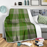 Scotstee Shop Tartan Plaid Blanket Cunningham Dress Green Dancers Scottish Tartan Plaid Sherpa Blanket