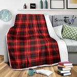 Scotstee Shop Tartan Plaid Blanket Cunningham Scottish Tartan Plaid Sherpa Blanket