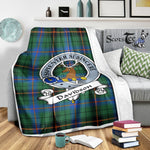 Scotstee Shop Tartan Plaid Blanket Davidson Ancient Clan Badge Scottish Tartan Plaid Sherpa Blanket, Tartan Blanket, Plaid Blanket, Scottish Blanket, Gift Christmas Blanket, Christmas Blanket, Mother Day Gift, Father Day Gift