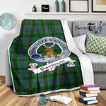 Scotstee Shop Tartan Plaid Blanket Davidson Clan Badge Scottish Tartan Plaid Sherpa Blanket, Tartan Blanket, Plaid Blanket, Scottish Blanket, Gift Christmas Blanket, Christmas Blanket, Mother Day Gift, Father Day Gift