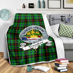 Scotstee Shop Tartan Plaid Blanket Douglas Green Clan Badge Scottish Tartan Plaid Sherpa Blanket, Tartan Blanket, Plaid Blanket, Scottish Blanket, Gift Christmas Blanket, Christmas Blanket, Mother Day Gift, Father Day Gift
