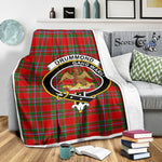 Scotstee Shop Tartan Plaid Blanket Drummond Of Perth Clan Crest Badge Scottish Tartan Plaid Sherpa Blanket