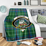 Scotstee Shop Tartan Plaid Blanket Duncan Ancient Clan Crest Badge Scottish Tartan Plaid Sherpa Blanket