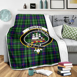 Scotstee Shop Tartan Plaid Blanket Duncan Modern Clan Crest Badge Scottish Tartan Plaid Sherpa Blanket