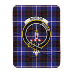 Scotstee Shop Tartan Plaid Blanket Dunlop Modern Clan Crest Badge Scottish Tartan Plaid Sherpa Blanket