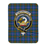 Scotstee Shop Tartan Plaid Blanket Edmonstone Clan Crest Badge Scottish Tartan Plaid Sherpa Blanket