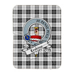 Scotstee Shop Tartan Plaid Blanket Erskine Black and White Clan Badge Scottish Tartan Plaid Sherpa Blanket, Tartan Blanket, Plaid Blanket, Scottish Blanket, Gift Christmas Blanket, Christmas Blanket, Mother Day Gift, Father Day Gift