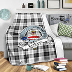 Scotstee Shop Tartan Plaid Blanket Erskine Black and White Clan Badge Scottish Tartan Plaid Sherpa Blanket, Tartan Blanket, Plaid Blanket, Scottish Blanket, Gift Christmas Blanket, Christmas Blanket, Mother Day Gift, Father Day Gift