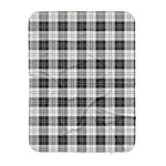 Scotstee Shop Tartan Plaid Blanket Erskine Black and White Scottish Tartan Plaid Sherpa Blanket