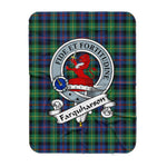 Scotstee Shop Tartan Plaid Blanket Farquharson Ancient Clan Badge Scottish Tartan Plaid Sherpa Blanket, Tartan Blanket, Plaid Blanket, Scottish Blanket, Gift Christmas Blanket, Christmas Blanket, Mother Day Gift, Father Day Gift