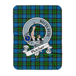 Scotstee Shop Tartan Plaid Blanket Fletcher Clan Badge Scottish Tartan Plaid Sherpa Blanket, Tartan Blanket, Plaid Blanket, Scottish Blanket, Gift Christmas Blanket, Christmas Blanket, Mother Day Gift, Father Day Gift