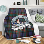 Scotstee Shop Tartan Plaid Blanket Fletcher Of Dunans Clan Badge Scottish Tartan Plaid Sherpa Blanket, Tartan Blanket, Plaid Blanket, Scottish Blanket, Gift Christmas Blanket, Christmas Blanket, Mother Day Gift, Father Day Gift