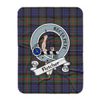 Scotstee Shop Tartan Plaid Blanket Fletcher Of Dunans Clan Badge Scottish Tartan Plaid Sherpa Blanket, Tartan Blanket, Plaid Blanket, Scottish Blanket, Gift Christmas Blanket, Christmas Blanket, Mother Day Gift, Father Day Gift