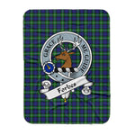 Scotstee Shop Tartan Plaid Blanket Forbes Clan Badge Scottish Tartan Plaid Sherpa Blanket, Tartan Blanket, Plaid Blanket, Scottish Blanket, Gift Christmas Blanket, Christmas Blanket, Mother Day Gift, Father Day Gift