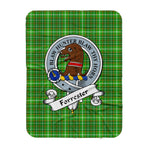 Scotstee Shop Tartan Plaid Blanket Forrester Hunting Clan Badge Scottish Tartan Plaid Sherpa Blanket, Tartan Blanket, Plaid Blanket, Scottish Blanket, Gift Christmas Blanket, Christmas Blanket, Mother Day Gift, Father Day Gift