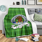 Scotstee Shop Tartan Plaid Blanket Forrester Hunting Clan Badge Scottish Tartan Plaid Sherpa Blanket, Tartan Blanket, Plaid Blanket, Scottish Blanket, Gift Christmas Blanket, Christmas Blanket, Mother Day Gift, Father Day Gift