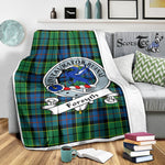 Scotstee Shop Tartan Plaid Blanket Forsyth Ancient Clan Badge Scottish Tartan Plaid Sherpa Blanket, Tartan Blanket, Plaid Blanket, Scottish Blanket, Gift Christmas Blanket, Christmas Blanket, Mother Day Gift, Father Day Gift