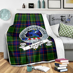 Scotstee Shop Tartan Plaid Blanket Forsyth Modern Clan Badge Scottish Tartan Plaid Sherpa Blanket, Tartan Blanket, Plaid Blanket, Scottish Blanket, Gift Christmas Blanket, Christmas Blanket, Mother Day Gift, Father Day Gift
