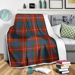 Scotstee Shop Tartan Plaid Blanket Fraser Ancient Scottish Tartan Plaid Sherpa Blanket