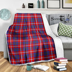 Scotstee Shop Tartan Plaid Blanket Galloway Red Scottish Tartan Plaid Sherpa Blanket