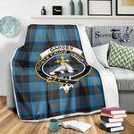 Scotstee Shop Tartan Plaid Blanket Garden Clan Crest Badge Scottish Tartan Plaid Sherpa Blanket