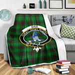 Scotstee Shop Tartan Plaid Blanket Ged Clan Crest Badge Scottish Tartan Plaid Sherpa Blanket