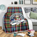 Scotstee Shop Tartan Plaid Blanket Glass Clan Badge Scottish Tartan Plaid Sherpa Blanket, Tartan Blanket, Plaid Blanket, Scottish Blanket, Gift Christmas Blanket, Christmas Blanket, Mother Day Gift, Father Day Gift