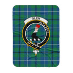 Scotstee Shop Tartan Plaid Blanket Glen Ancient Clan Crest Badge Scottish Tartan Plaid Sherpa Blanket