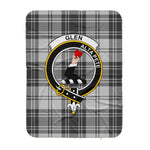 Scotstee Shop Tartan Plaid Blanket Glen Grey Clan Crest Badge Scottish Tartan Plaid Sherpa Blanket