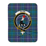 Scotstee Shop Tartan Plaid Blanket Glen Modern Clan Crest Badge Scottish Tartan Plaid Sherpa Blanket