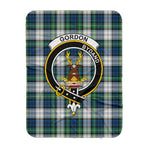 Scotstee Shop Tartan Plaid Blanket Gordon Dress Ancient Clan Crest Badge Scottish Tartan Plaid Sherpa Blanket