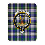 Scotstee Shop Tartan Plaid Blanket Gordon Dress Modern Clan Crest Badge Scottish Tartan Plaid Sherpa Blanket
