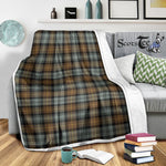 Scotstee Shop Tartan Plaid Blanket Gordon Weathered Scottish Tartan Plaid Sherpa Blanket
