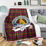 Scotstee Shop Tartan Plaid Blanket Gow McGouan Clan Badge Scottish Tartan Plaid Sherpa Blanket, Tartan Blanket, Plaid Blanket, Scottish Blanket, Gift Christmas Blanket, Christmas Blanket, Mother Day Gift, Father Day Gift