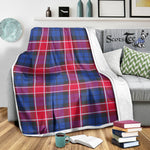 Scotstee Shop Tartan Plaid Blanket Graham Of Menteith Pink Scottish Tartan Plaid Sherpa Blanket