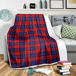 Scotstee Shop Tartan Plaid Blanket Graham Of Menteith Red Scottish Tartan Plaid Sherpa Blanket