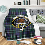 Scotstee Shop Tartan Plaid Blanket Graham Of Montrose Modern Clan Crest Badge Scottish Tartan Plaid Sherpa Blanket